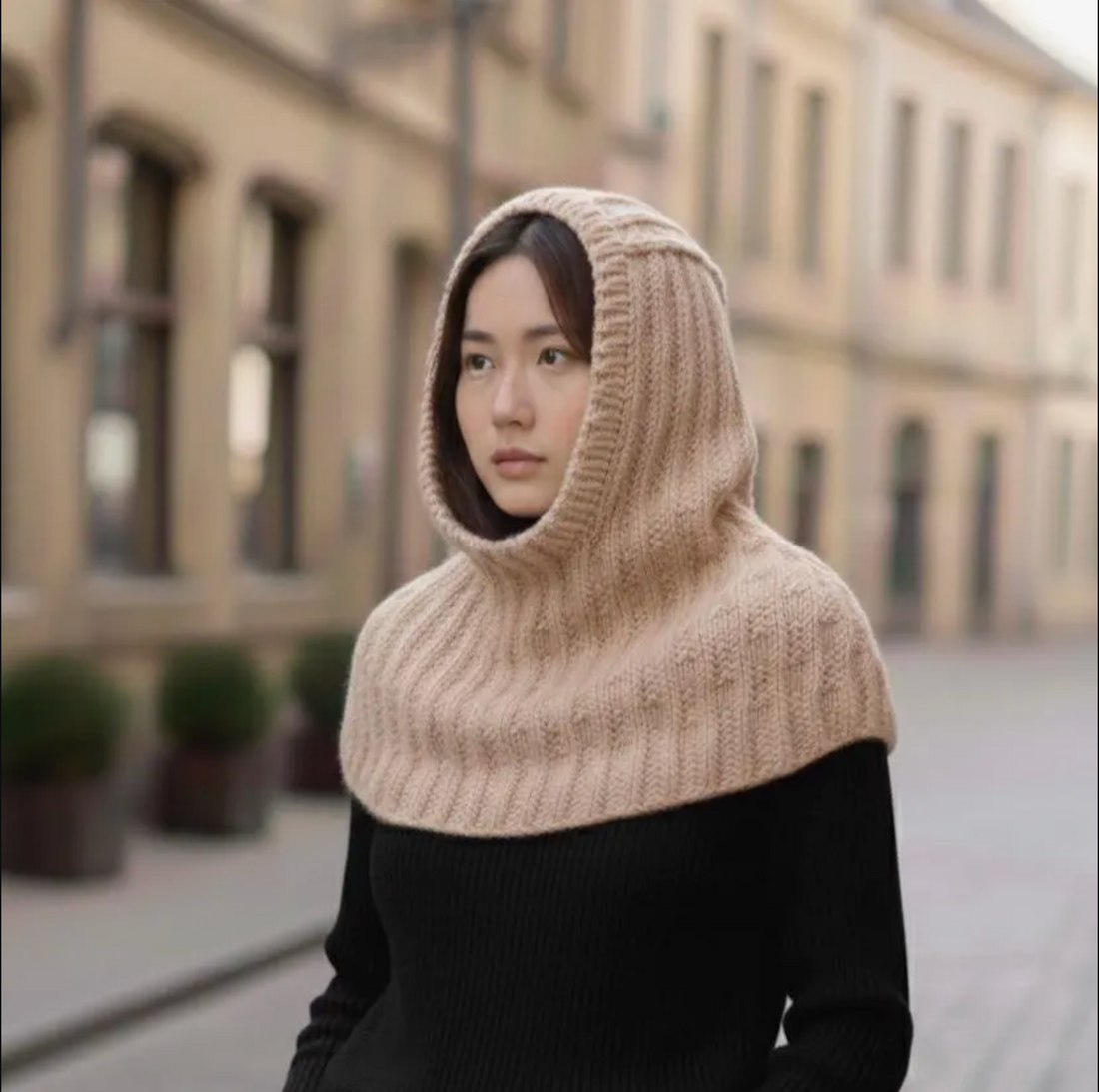 Chunky Crochet Hooded Cowl Pattern — Cozy Winter Hood (Beginner PDF)