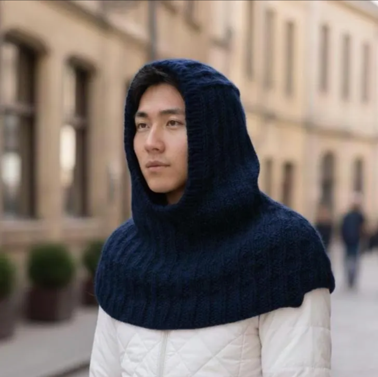 Chunky Crochet Hooded Cowl Pattern — Cozy Winter Hood (Beginner PDF)